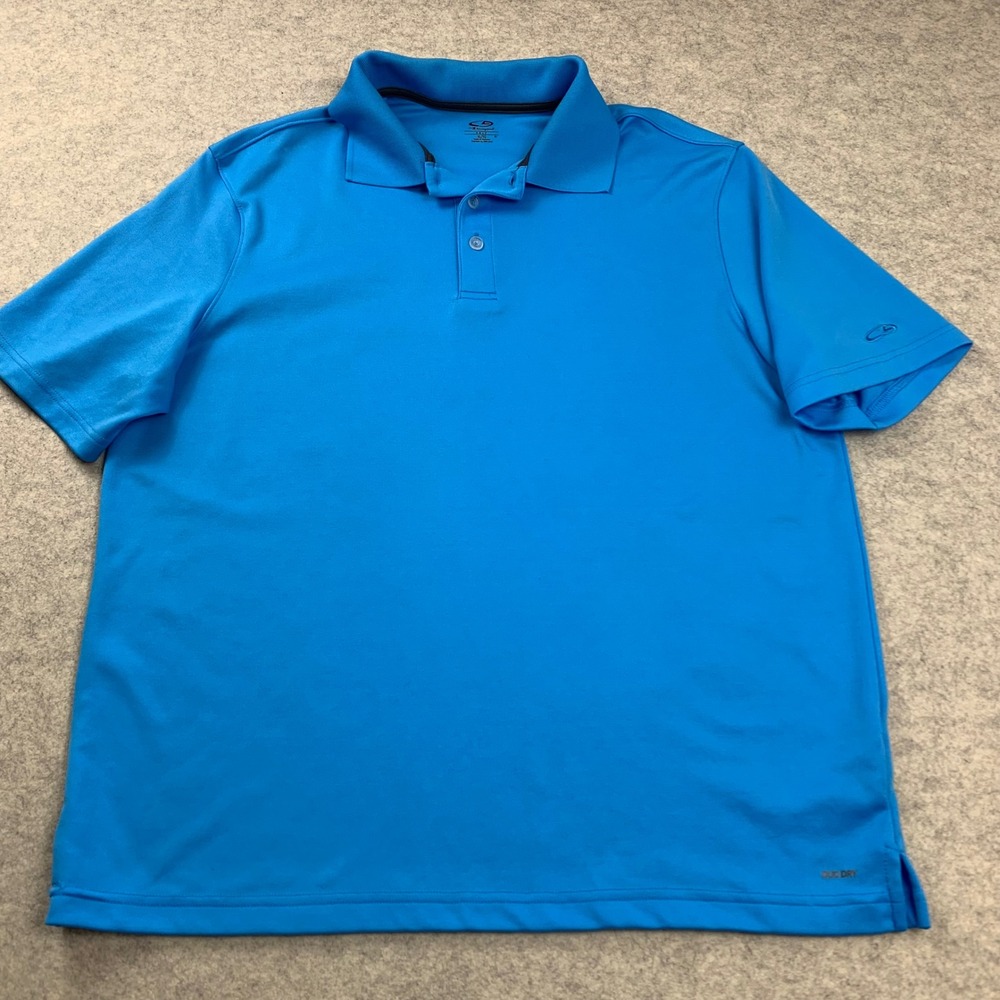 C9 by‎ Champion Golf Polo Shirt Mens XL Blue Duo Dry Moisture Wicking